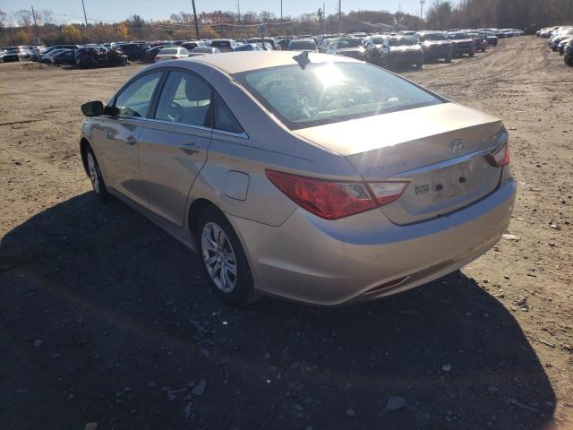 5NPEB4AC0BH218249 - 2011 HYUNDAI SONATA GLS BEIGE photo 3