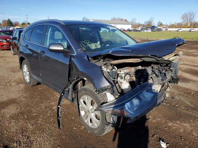 2HKRM4H73DH659607 - 2013 HONDA CR-V EXL GRAY photo 1