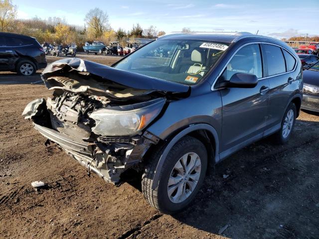 2HKRM4H73DH659607 - 2013 HONDA CR-V EXL GRAY photo 2