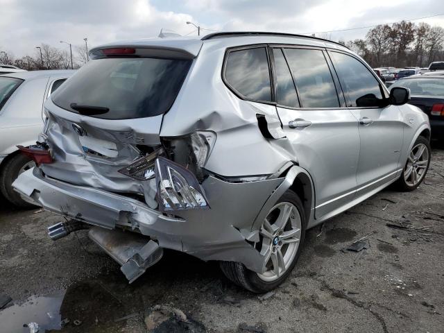 5UXWX7C53BL732354 - 2011 BMW X3 XDRIVE3 SILVER photo 4