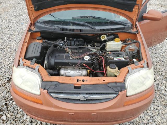 KL1TD56656B580974 - 2006 CHEVROLET AVEO BASE ORANGE photo 7