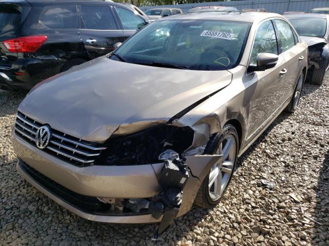 1VWCV7A37FC091336 - 2015 VOLKSWAGEN PASSAT SEL GOLD photo 2