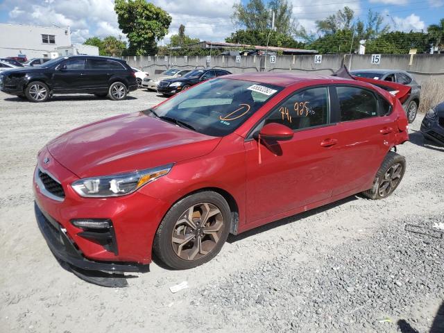 3KPF24AD0LE197213 - 2020 KIA FORTE FE RED photo 1