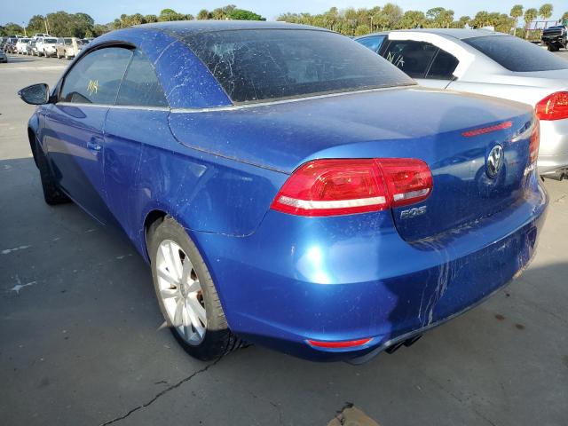 WVWBW7AH1CV010063 - 2012 VOLKSWAGEN EOS KOMFOR ლურჯი ფოტო 2