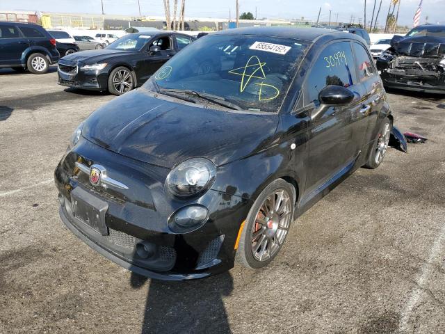 3C3CFFFH9HT570819 - 2017 FIAT 500 ABARTH BLACK photo 2