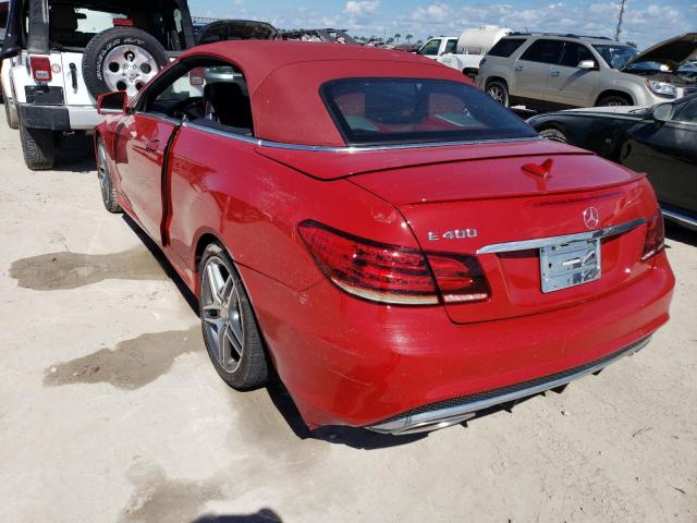 WDDKK6FF1GF341695 - 2016 MERCEDES-BENZ E 400 RED photo 3