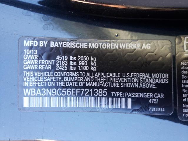 WBA3N9C56EF721385 - 2014 BMW 428 XI BLACK photo 10