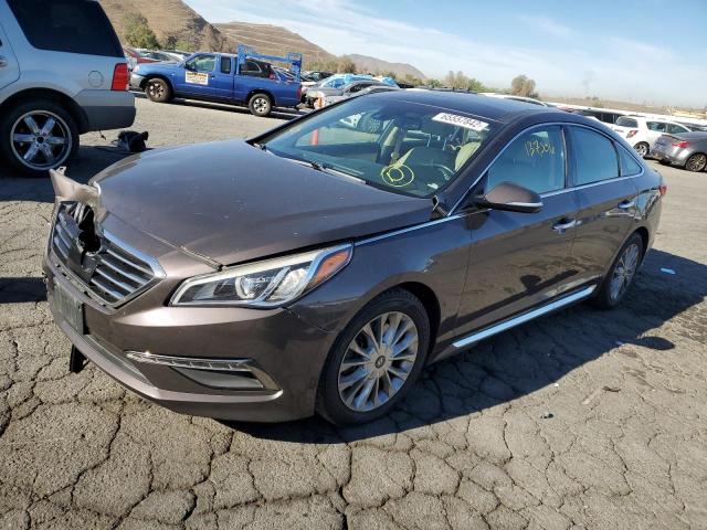 5NPE34AF4FH035756 - 2015 HYUNDAI SONATA SPO BROWN photo 2