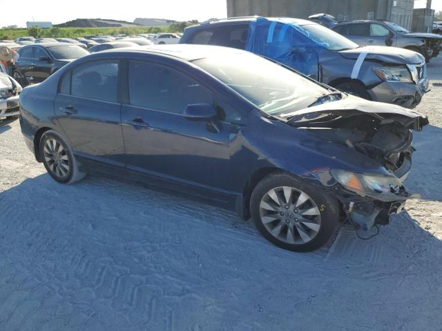 1HGFA16919L012142 - 2009 HONDA CIVIC EXL Mavi foto 1