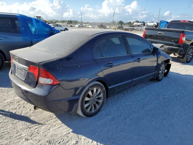 1HGFA16919L012142 - 2009 HONDA CIVIC EXL Mavi foto 4