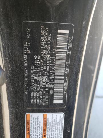 JF1ZNAA15D1701175 - 2013 TOYOTA SCION FR-S BLACK photo 10