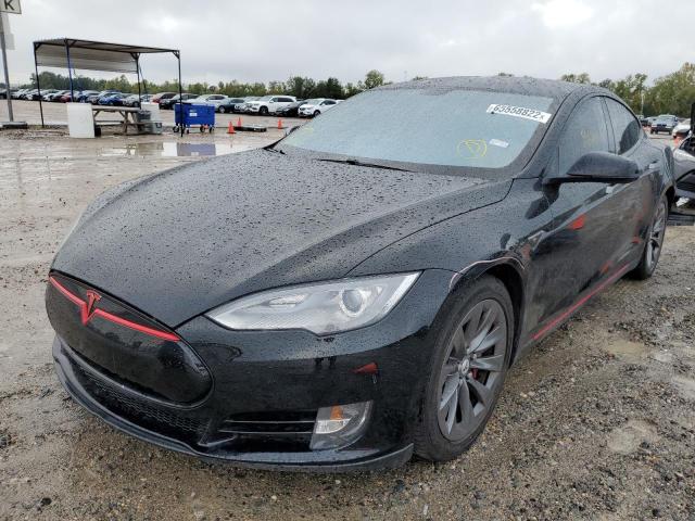 5YJSA1CG8DFP15605 - 2013 TESLA MODEL S Սև լուսանկար 2