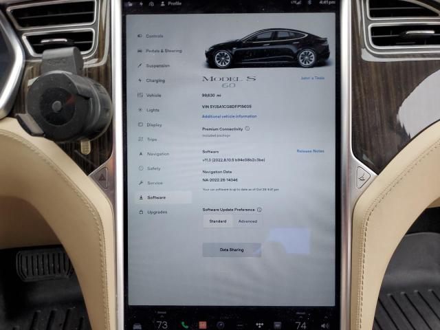 5YJSA1CG8DFP15605 - 2013 TESLA MODEL S Սև լուսանկար 8