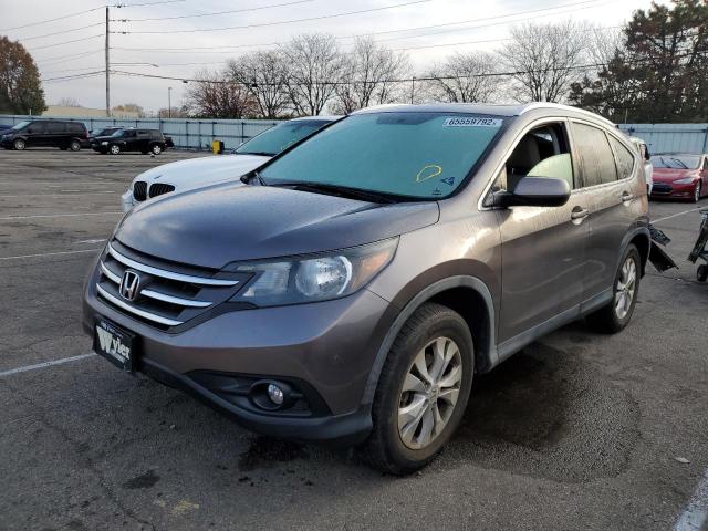 5J6RM4H77CL012065 - 2012 HONDA CR-V EXL GRAY photo 2