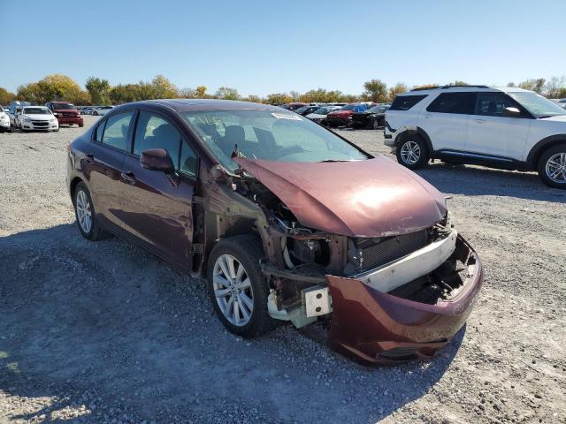 19XFB2F91CE040766 - 2012 HONDA CIVIC EXL Bordo foto 1
