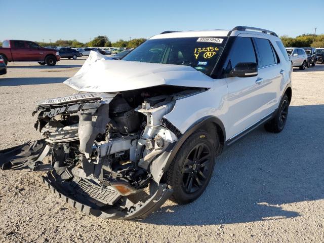 1FM5K7D89DGC52489 - 2013 FORD EXPLORER X WHITE photo 2