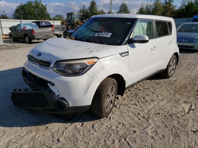 KNDJN2A20F7153432 - 2015 KIA SOUL WHITE photo 2