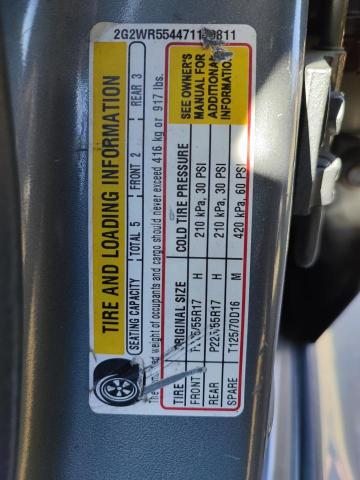 2G2WR554471100811 - 2007 PONTIAC GRAND PRIX 灰色 照片 10