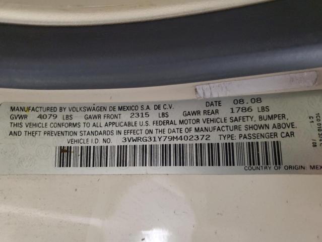 3VWRG31Y79M402372 - 2009 VOLKSWAGEN NEW BEETLE 米色 照片 10
