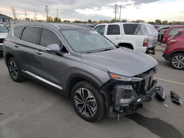 5NMS5CAA3KH085261 - 2019 HYUNDAI SANTA FE L GRAY photo 1