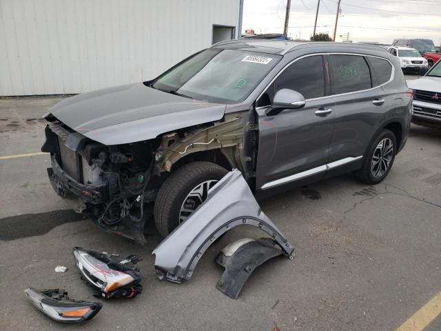 5NMS5CAA3KH085261 - 2019 HYUNDAI SANTA FE L GRAY photo 2