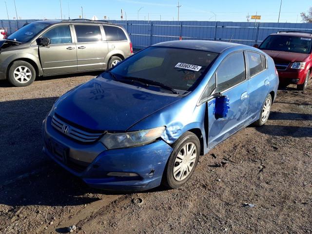 JHMZE2H57AS033019 - 2010 HONDA INSIGHT LX BLUE photo 2