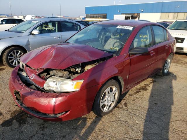 1G8AJ52F74Z170304 - 2004 SATURN ION RED photo 2