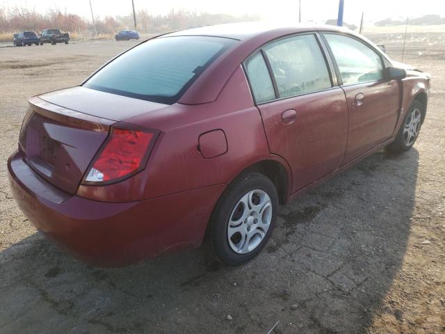 1G8AJ52F74Z170304 - 2004 SATURN ION RED photo 4