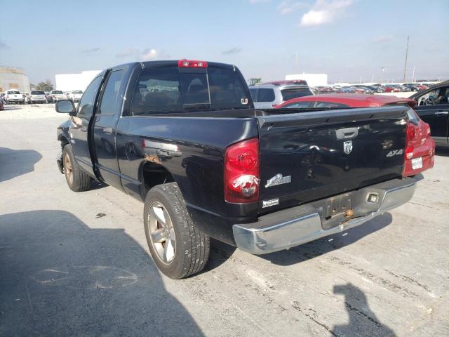 1D7HU18208S622283 - 2008 DODGE RAM 1500 S BLACK photo 3