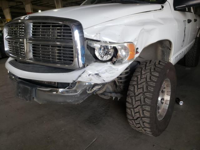 3D7KS28C35G790156 - 2005 DODGE RAM 2500 S WHITE photo 9