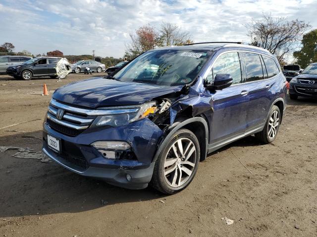 5FNYF6H92GB046254 - 2016 HONDA PILOT BLUE photo 9