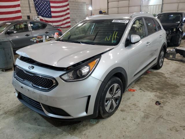 KNDCB3LC7K5245432 - 2019 KIA NIRO FE SILVER photo 2