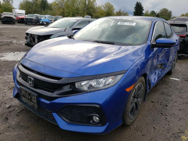 SHHFK7H71HU400711 - 2017 HONDA CIVIC EXL 蓝色 照片 2