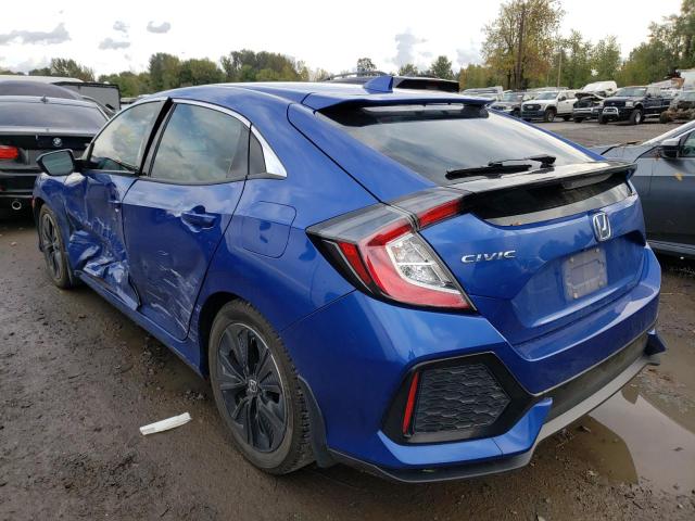 SHHFK7H71HU400711 - 2017 HONDA CIVIC EXL 蓝色 照片 3