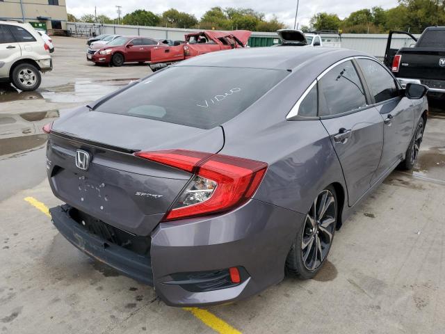 19XFC2F89LE014890 - 2020 HONDA CIVIC SPOR GRAY photo 4