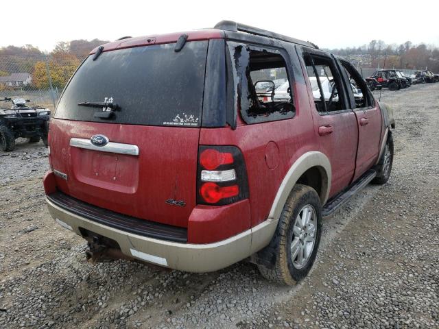 1FMEU7EE5AUA37462 - 2010 FORD EXPLORER E RED photo 4