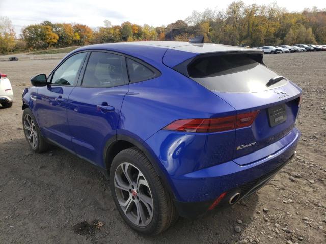 SADFP2FX7L1000585 - 2020 JAGUAR E-PACE SE BLUE photo 3