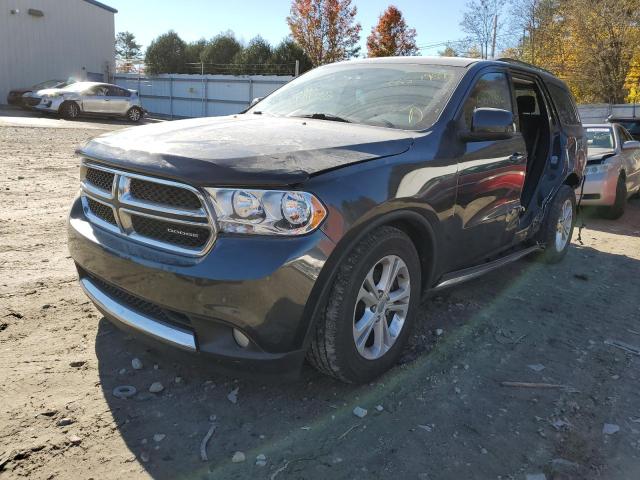 1D4RE2GG1BC631187 - 2011 DODGE DURANGO EX GRAY photo 2