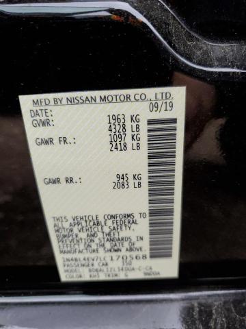 1N4BL4EV7LC170568 - 2020 NISSAN ALTIMA SL BLACK photo 10