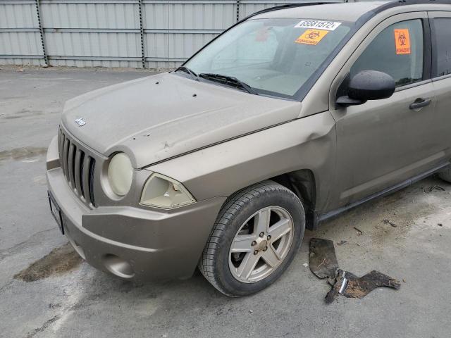 1J8FT47WX7D222155 - 2007 JEEP COMPASS TAN photo 9