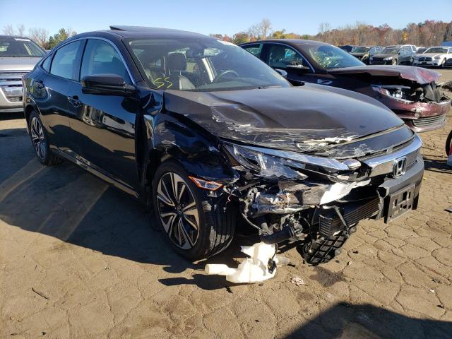 JHMFC1F7XJX000817 - 2018 HONDA CIVIC EXL أسود صورة 1