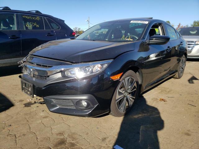 JHMFC1F7XJX000817 - 2018 HONDA CIVIC EXL أسود صورة 2