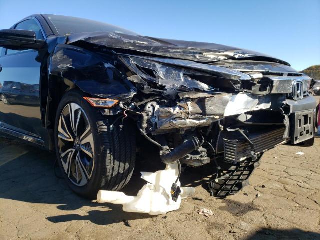 JHMFC1F7XJX000817 - 2018 HONDA CIVIC EXL أسود صورة 9