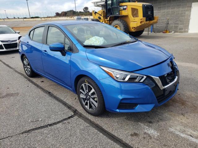 3N1CN8EV9ML886624 - 2021 NISSAN VERSA SV BLUE photo 1