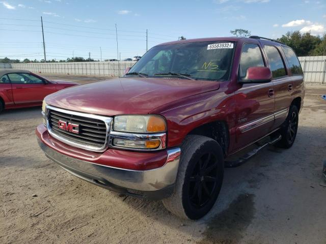 1GKEC13V24R226167 - 2004 GMC YUKON MAROON photo 2