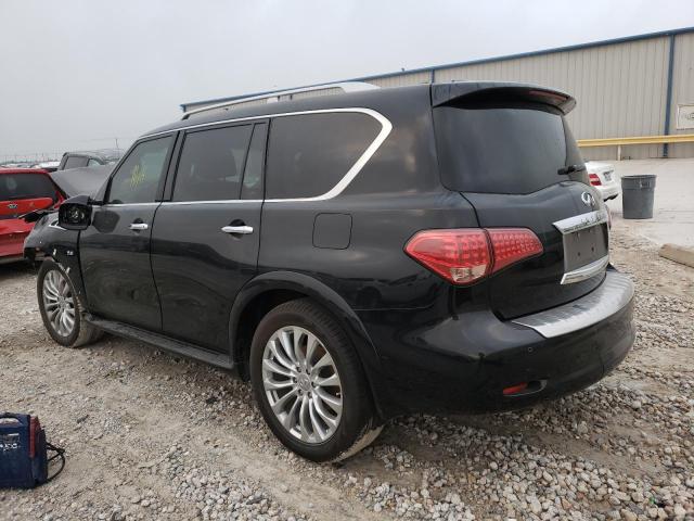 JN8AZ2NDXF9770345 - 2015 INFINITI QX80 BLACK photo 3