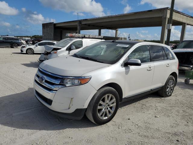 2FMDK3KC3DBB77601 - 2013 FORD EDGE LIMIT WHITE photo 2