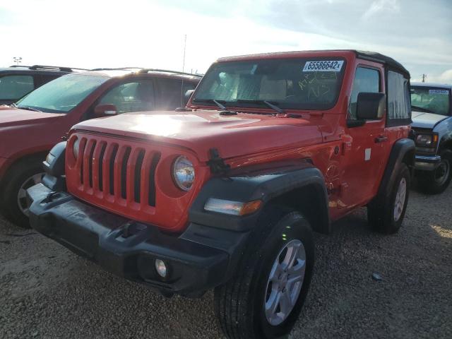 1C4GJXAN0MW827546 - 2021 JEEP WRANGLER S RED photo 2