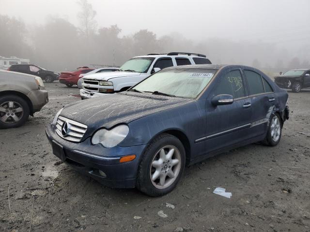 WDBRF81J84F522484 - 2004 MERCEDES-BENZ C 240 4MAT BLUE photo 2