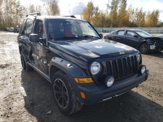 1J4GL38K55W704464 - 2005 JEEP LIBERTY RE BLACK photo 1